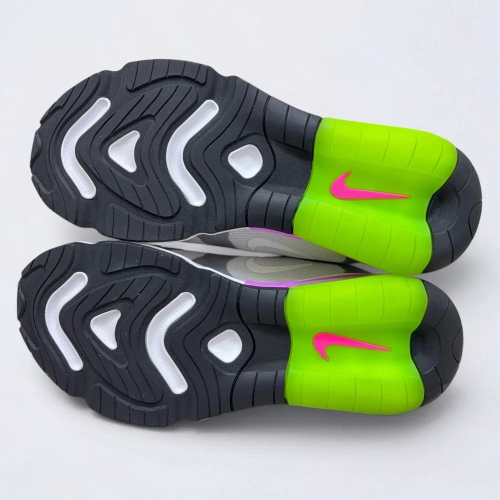 Nike Air Max 200 Pure Platinum Volt Sneakers Women's 10 Grey Lime AT6175-002
